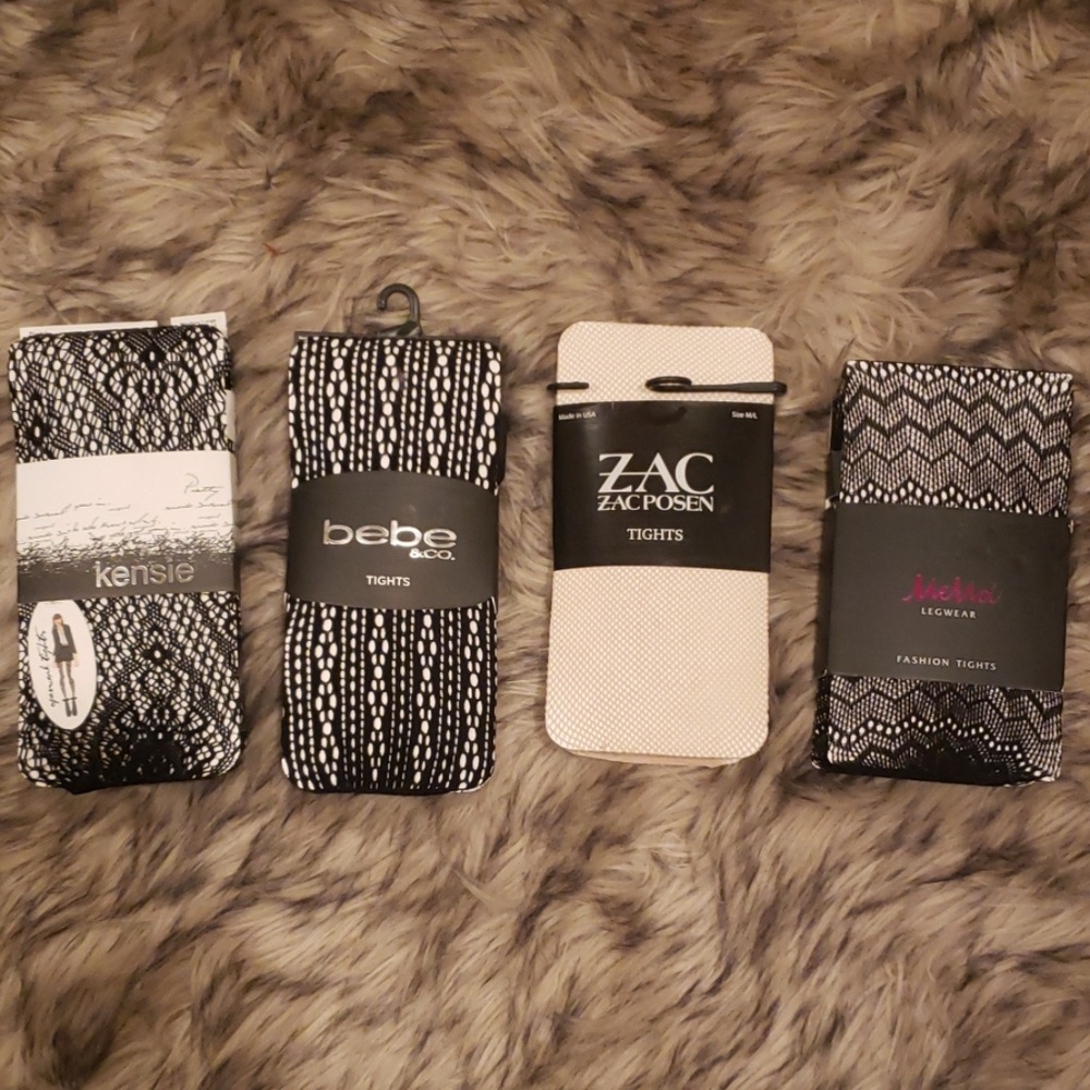 Bundle of new fishnet tights m/l